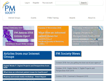 Tablet Screenshot of pmsociety.org.uk